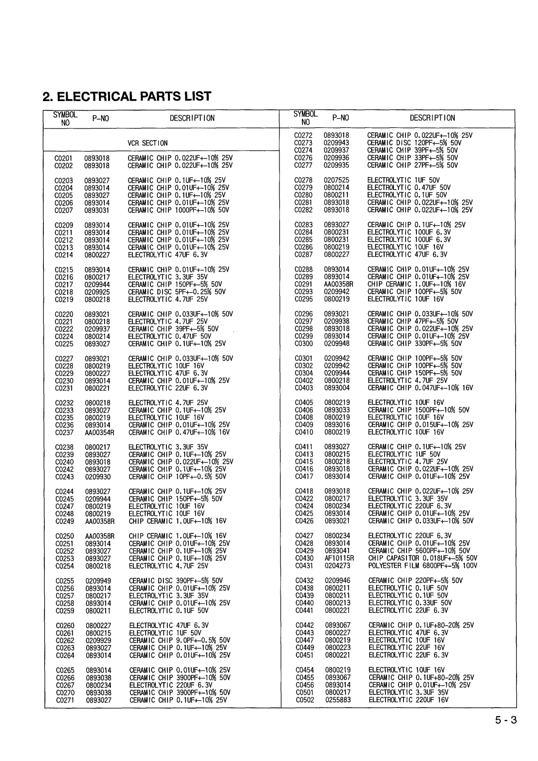 Hitachi VM-8300ES, VM-ACV23E manual 