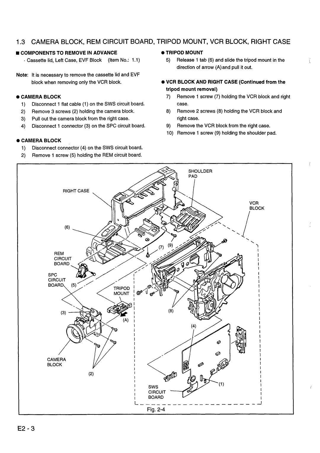 Hitachi VM-ACV23E, VM-8300ES manual 
