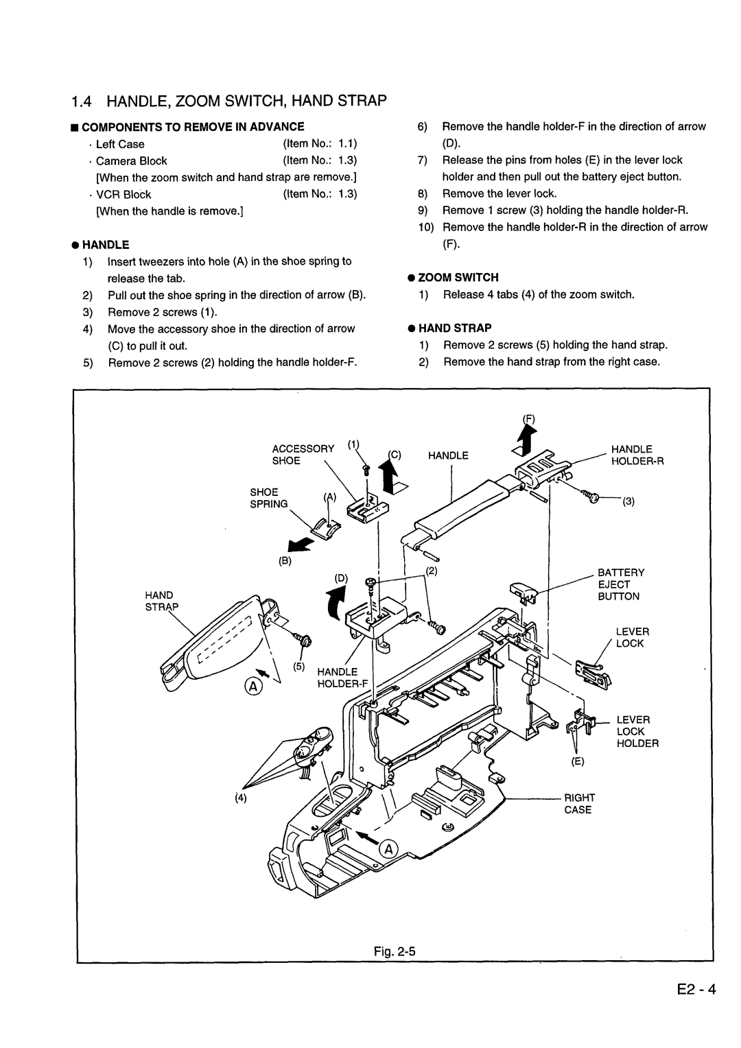 Hitachi VM-8300ES, VM-ACV23E manual 