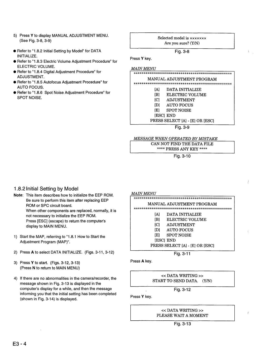 Hitachi VM-ACV23E, VM-8300ES manual 