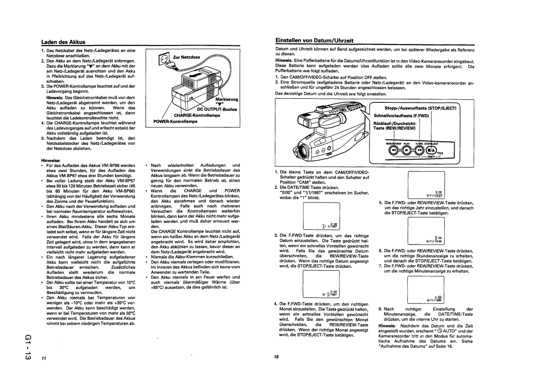 Hitachi VM-8300ES, VM-ACV23E manual 