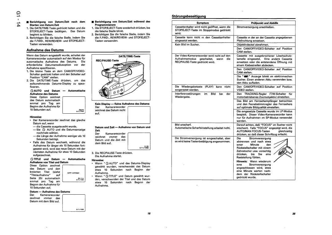 Hitachi VM-ACV23E, VM-8300ES manual 