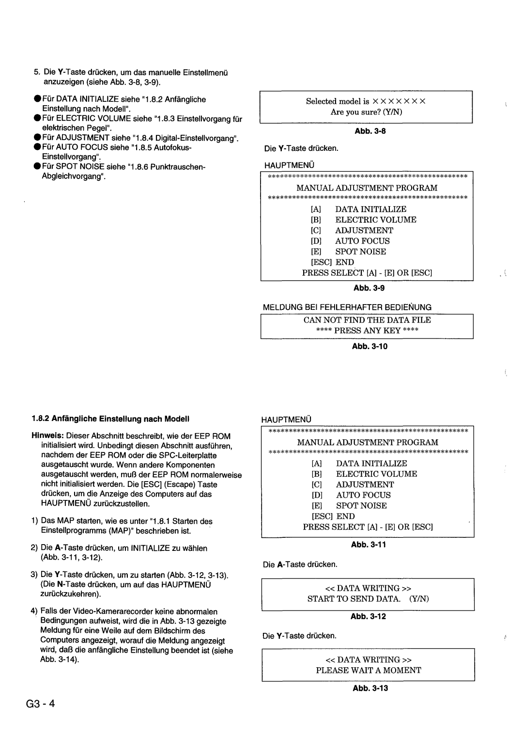 Hitachi VM-ACV23E, VM-8300ES manual 
