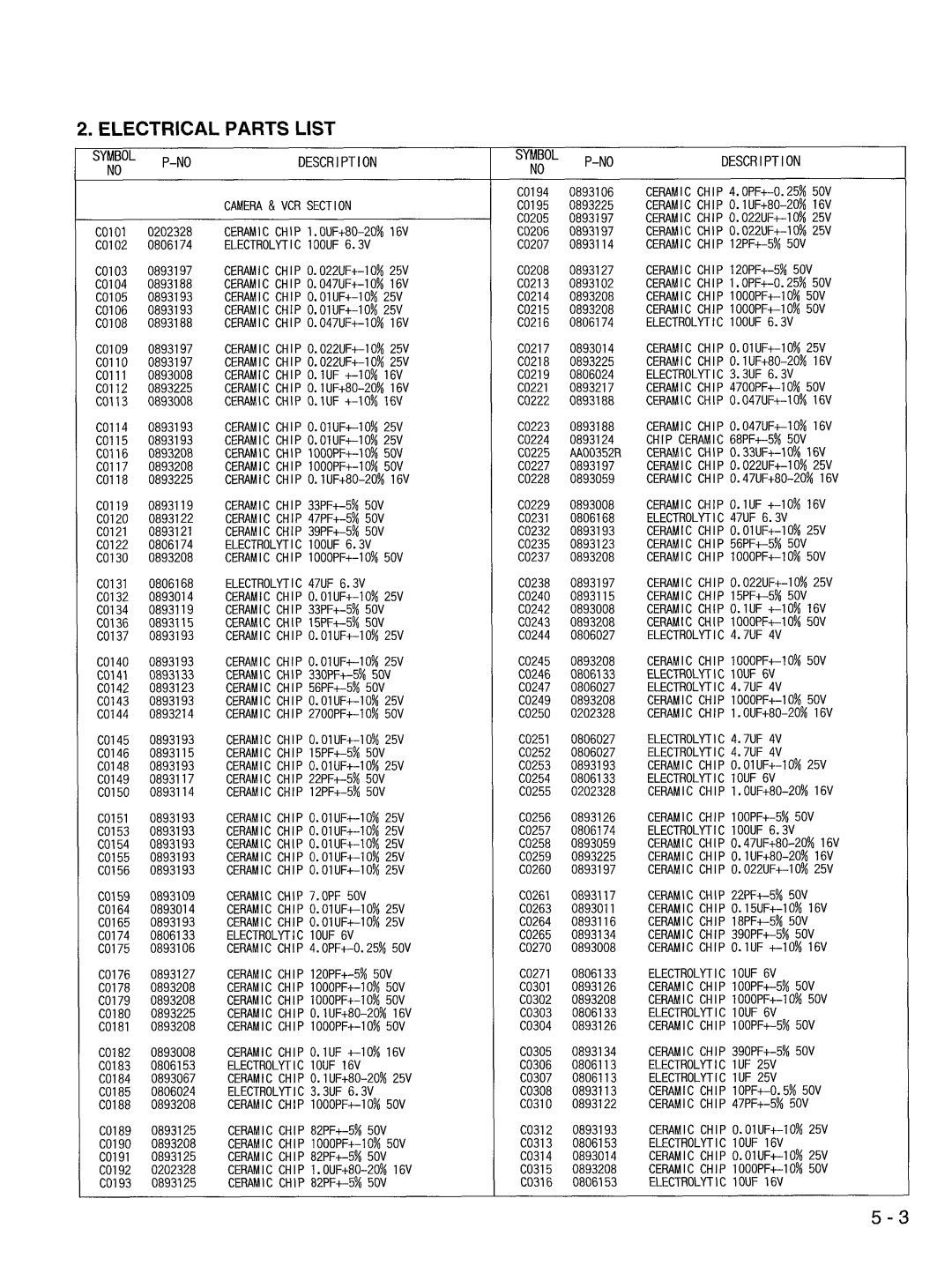Hitachi VM-E330E manual