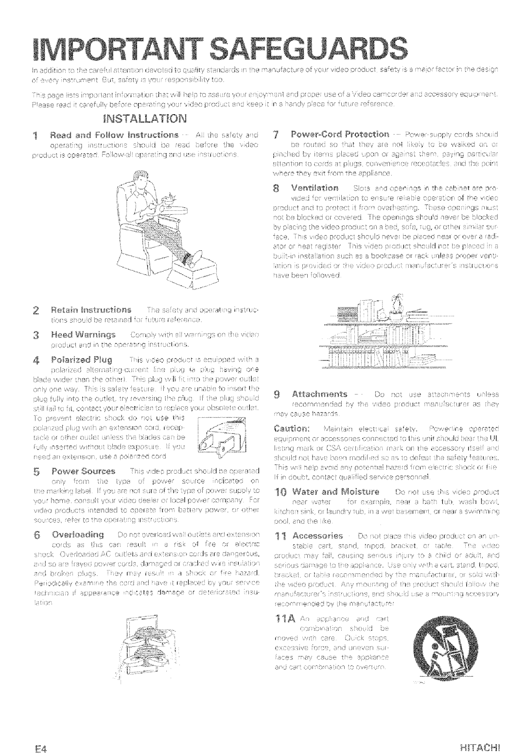 Hitachi VM-E465LA, VM-E565LA manual SSSsSti, Ha vvili 