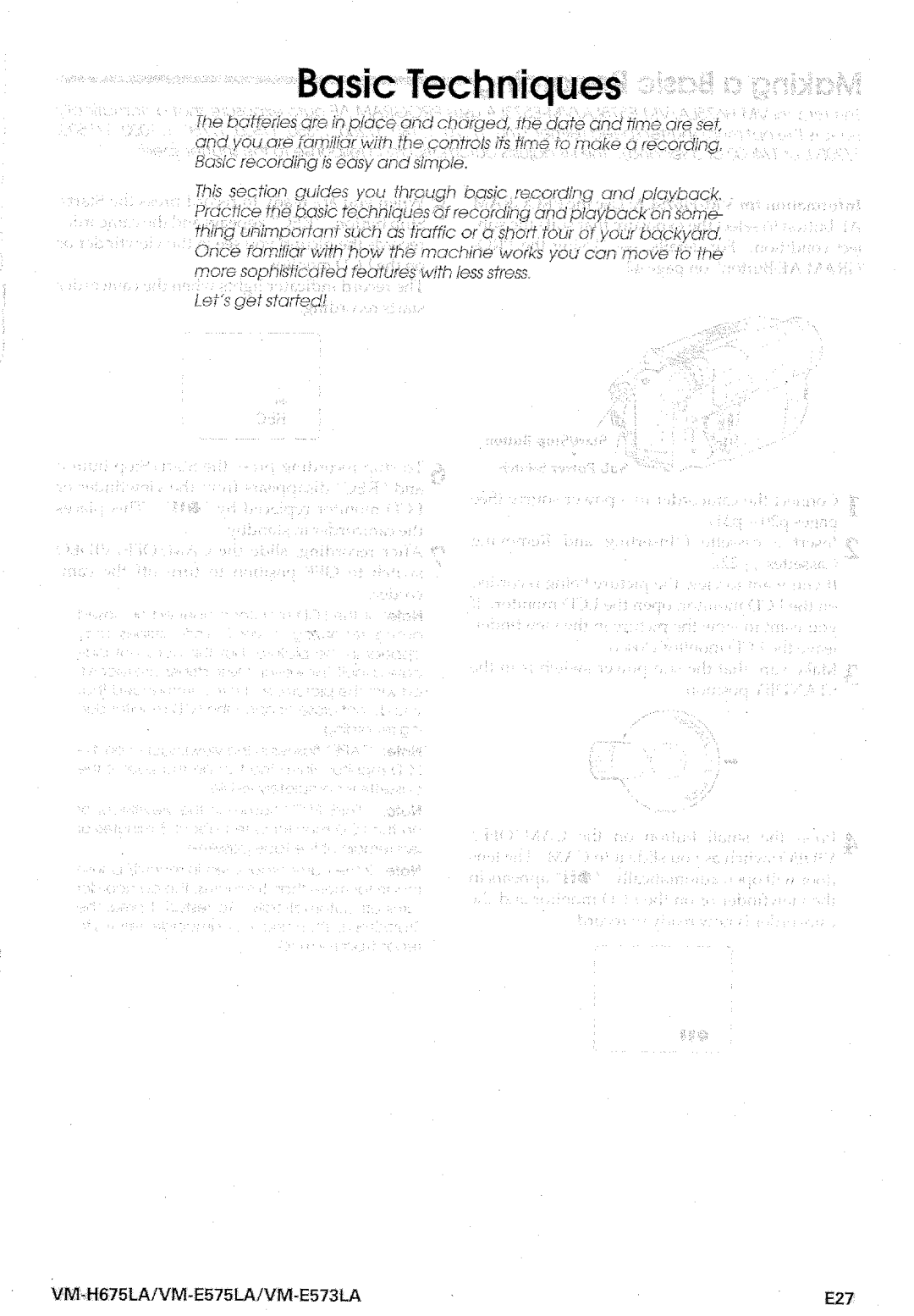 Hitachi VM-E573LA manual 