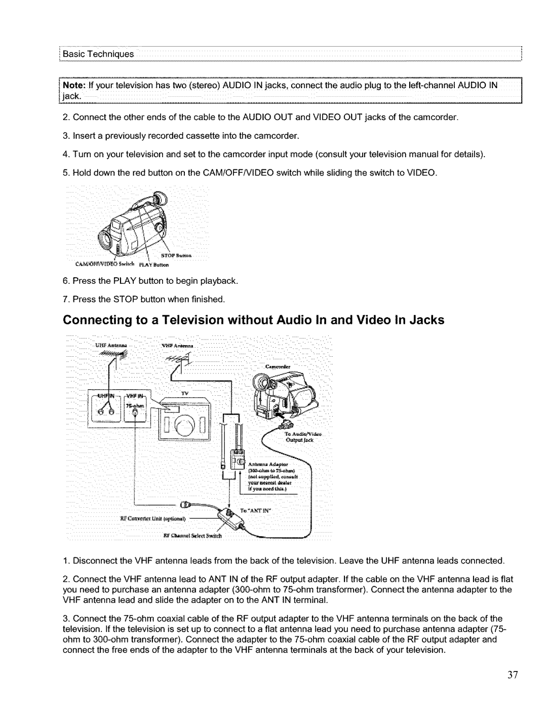 Hitachi VM H 655 LA instruction manual FJl 