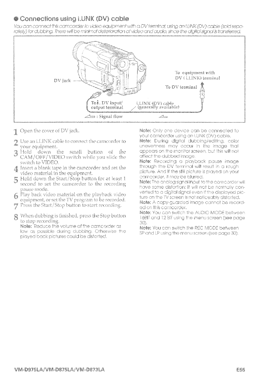 Hitachi VMD875LA instruction manual VM-g75tA/VM,@875LA!V-DS?3LA E55, £ .% # 0 l 1 iC VI? 