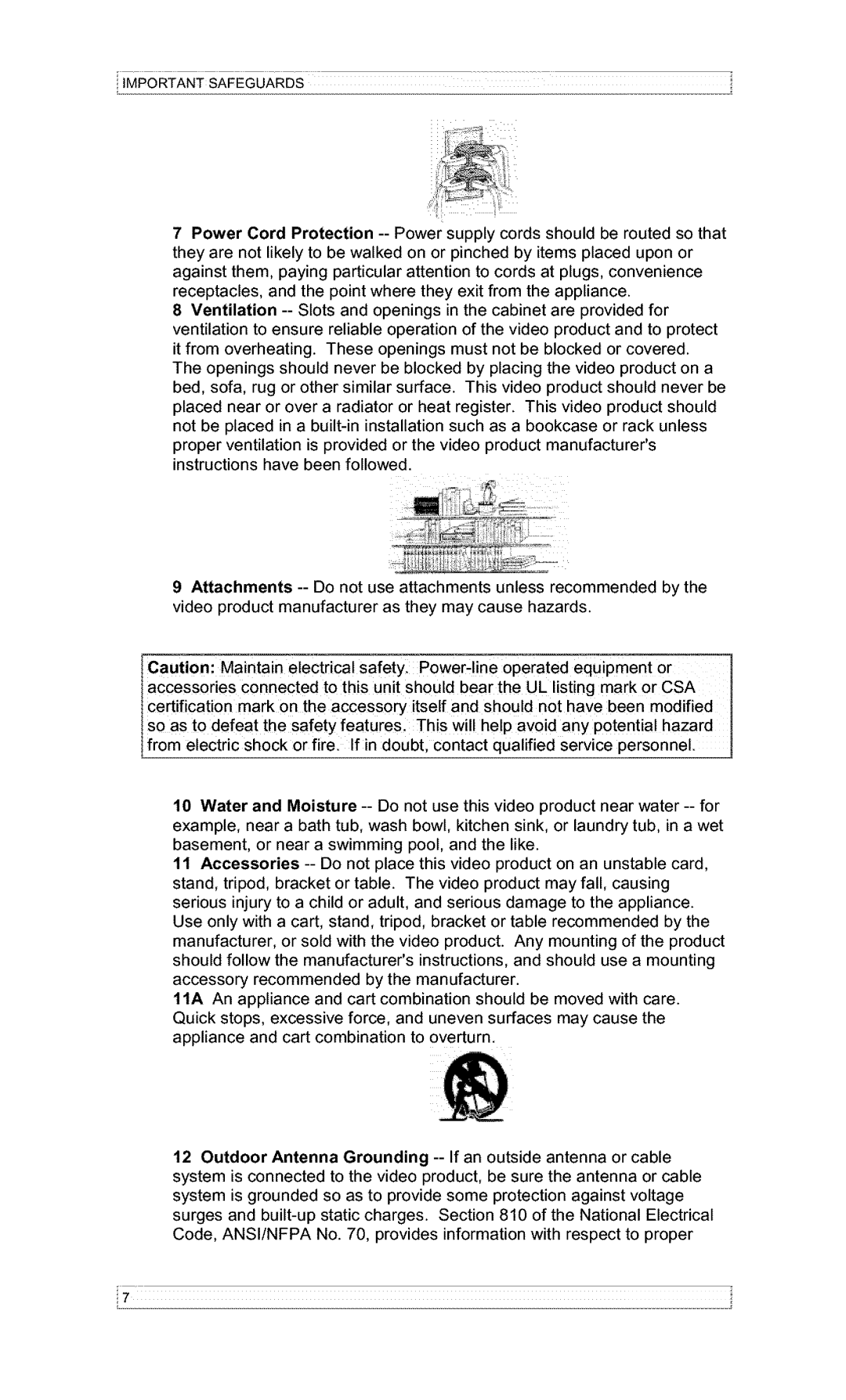 Hitachi VT-F382A owner manual Lmportantsafeguards 