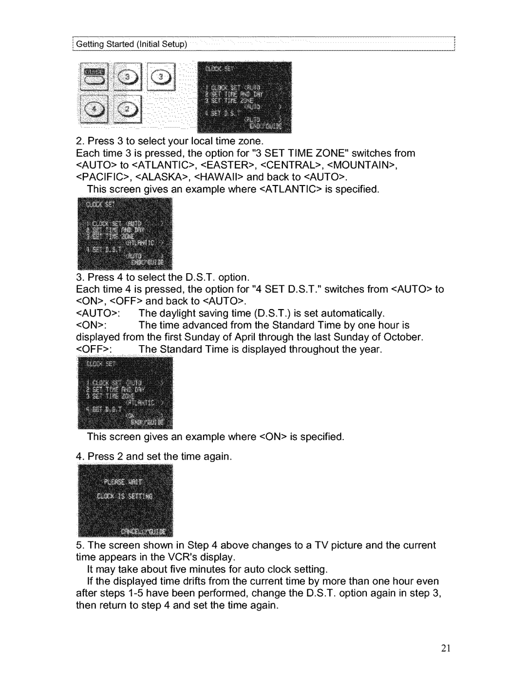 Hitachi VT-FX611A owner manual Auto 