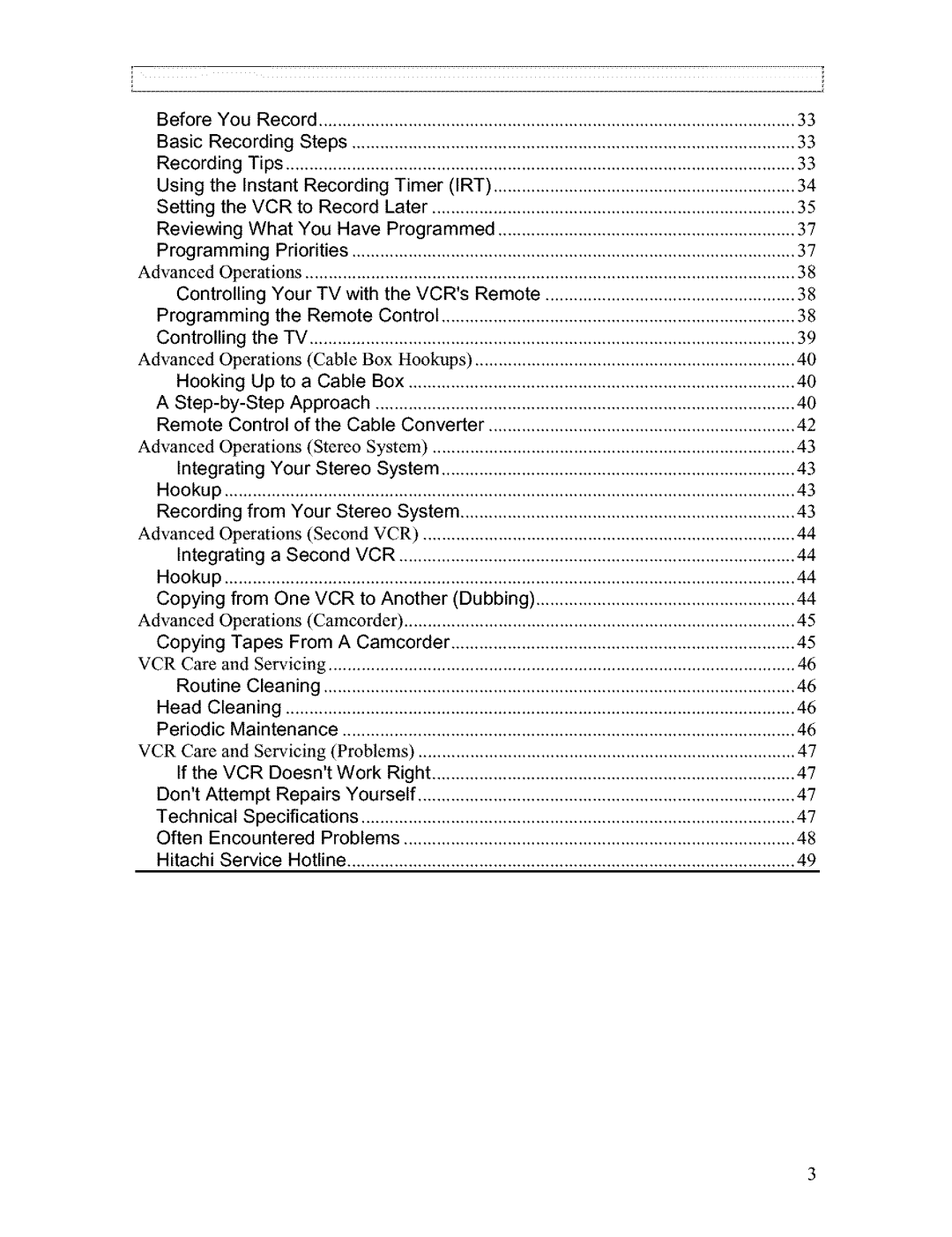 Hitachi VT-FX611A owner manual Before You 