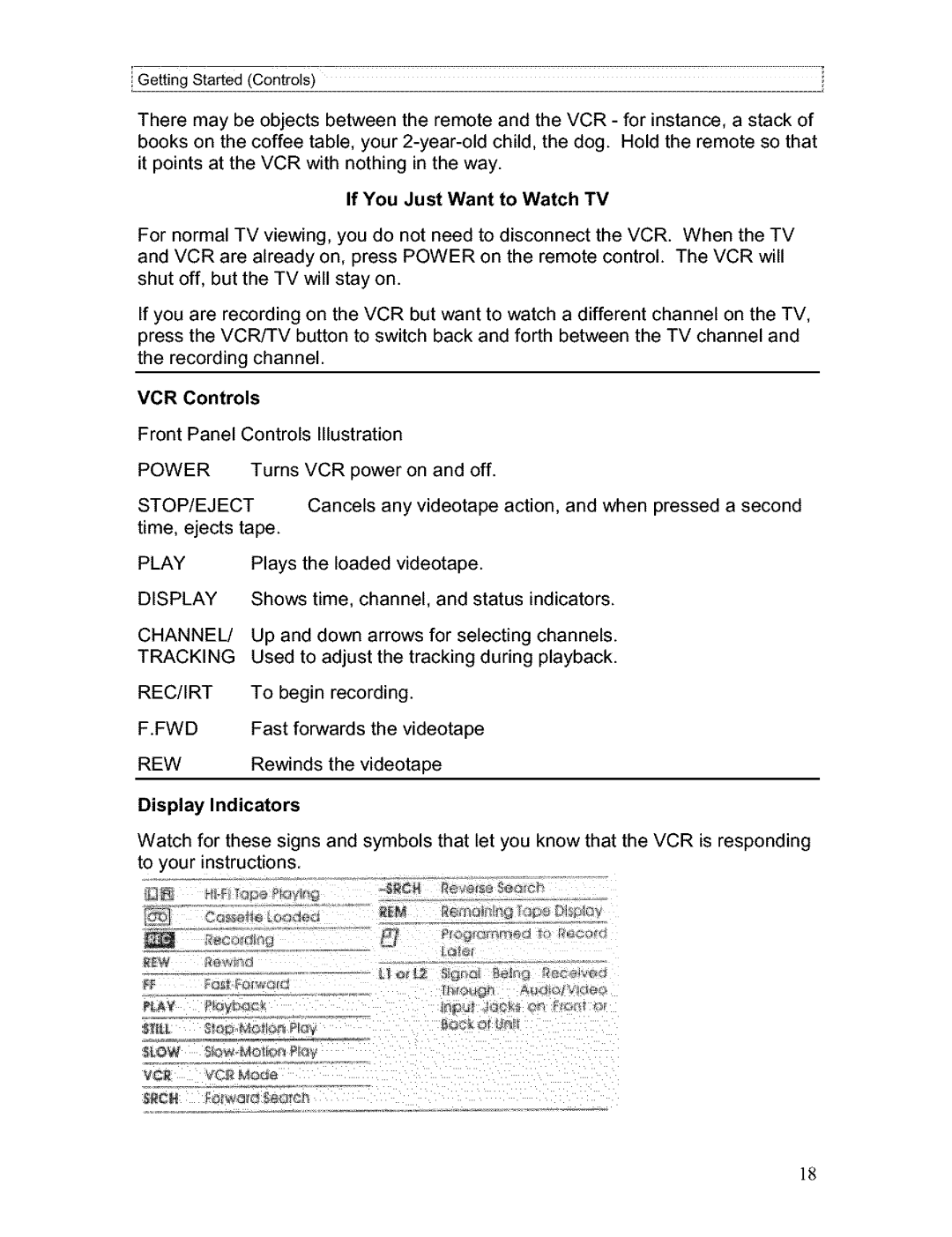 Hitachi VT-FX611A owner manual If You Just Want to Watch TV 