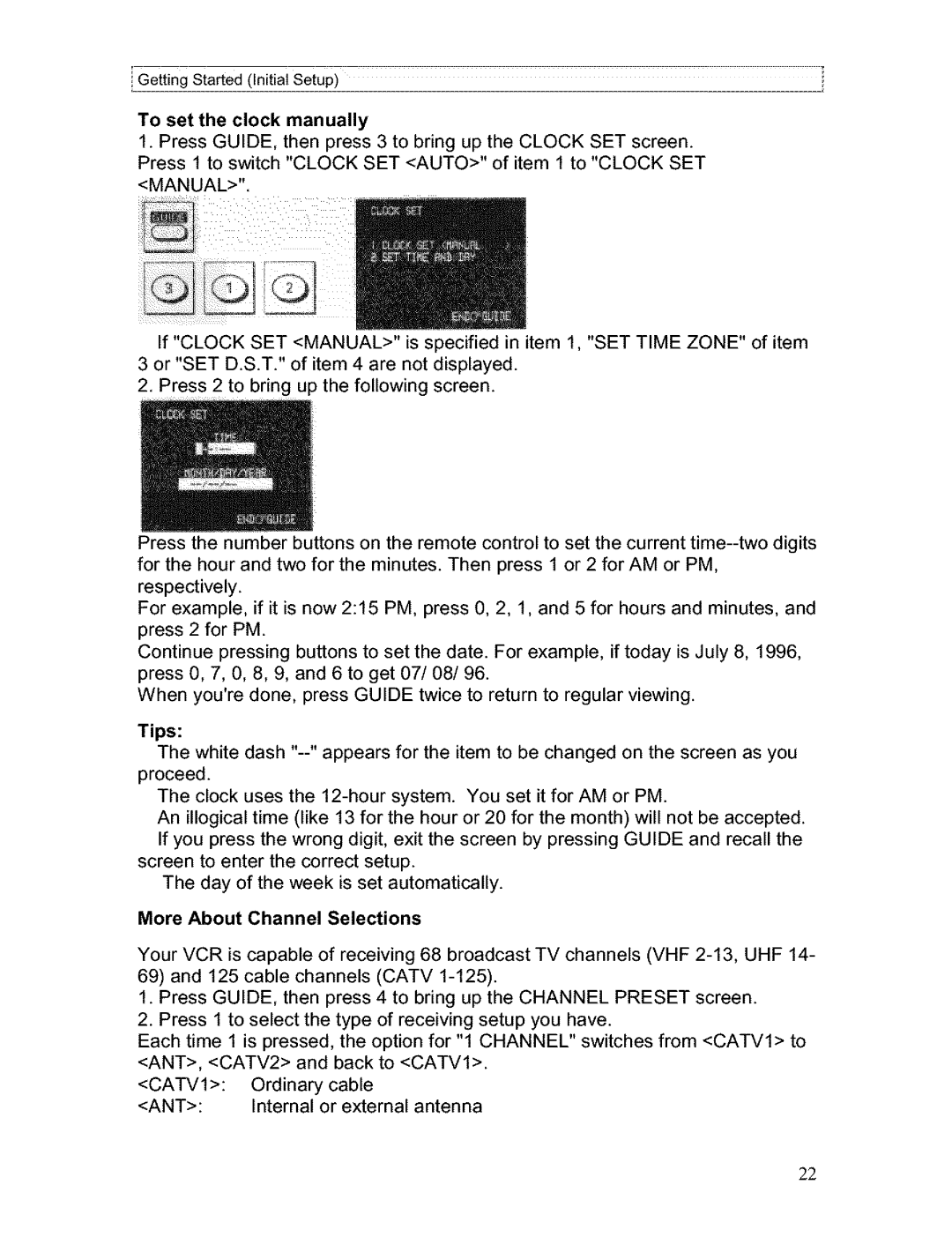 Hitachi VT-FX611A owner manual More About Channel Selections 