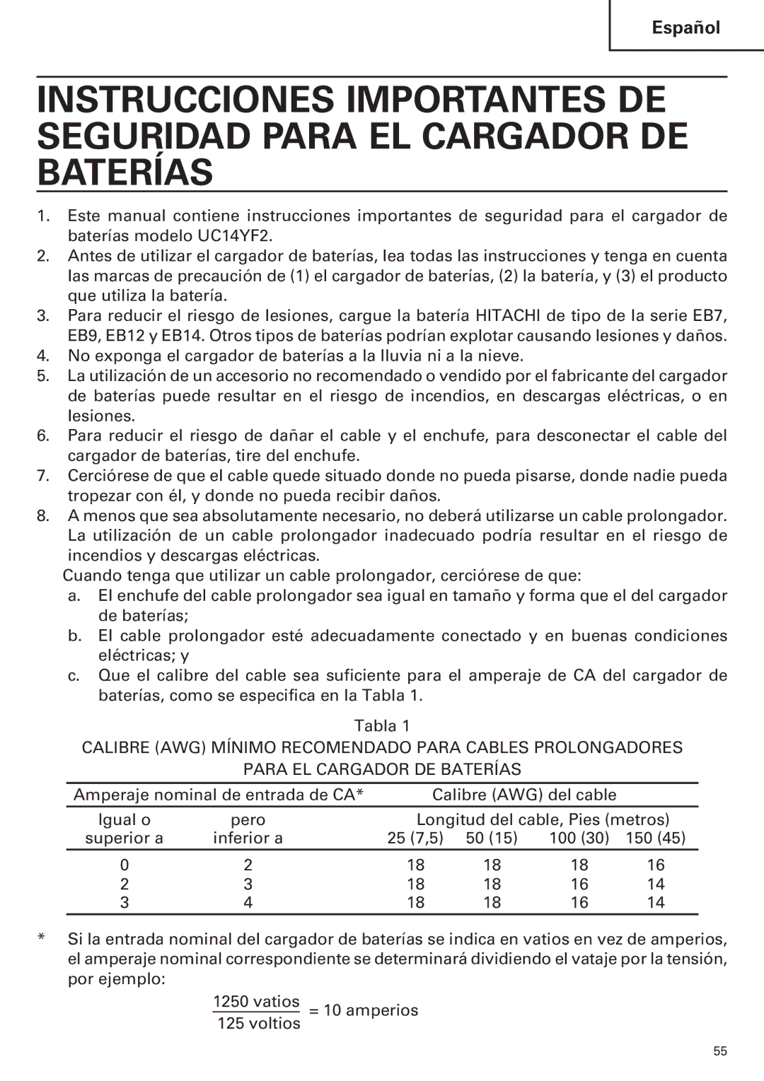 Hitachi WH14DM OM instruction manual 25 7,5 100 150 