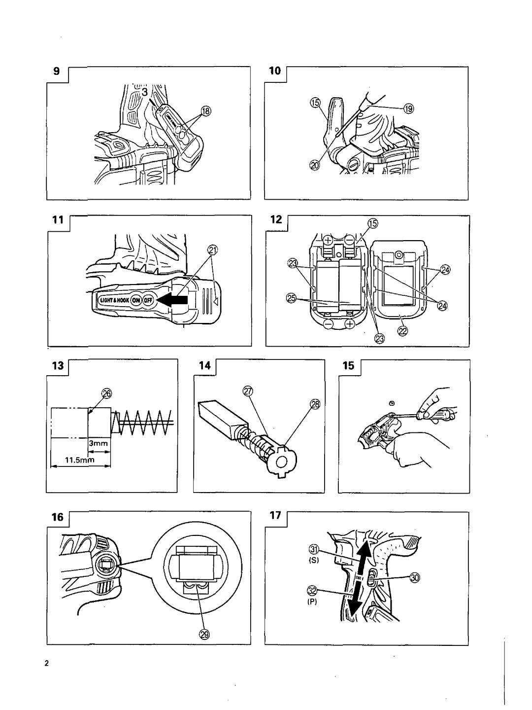 Hitachi WH 18DMR, WR 18DL, WR 14DMR, WR 18DMR, WR 14DL, WH 14DL, WH 14DMR, WH 18DL manual 