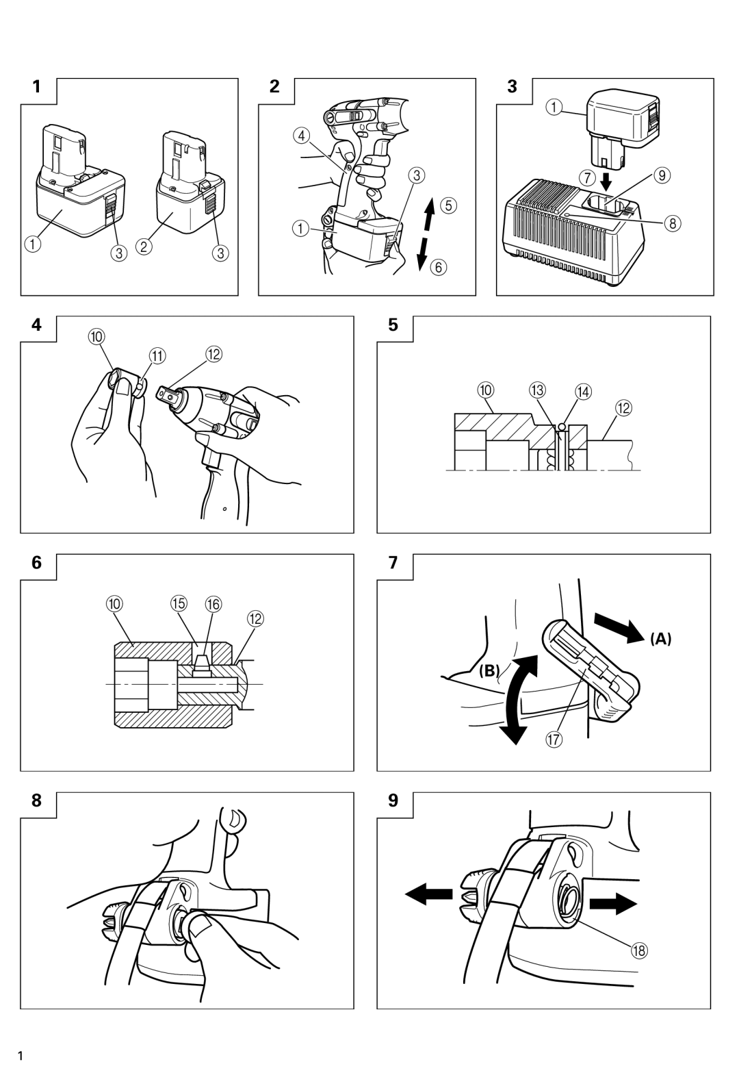 Hitachi WR 9DM, WR 12DM manual 