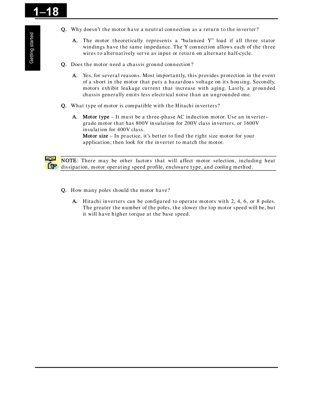 Hitachi X200 Series instruction manual 18 