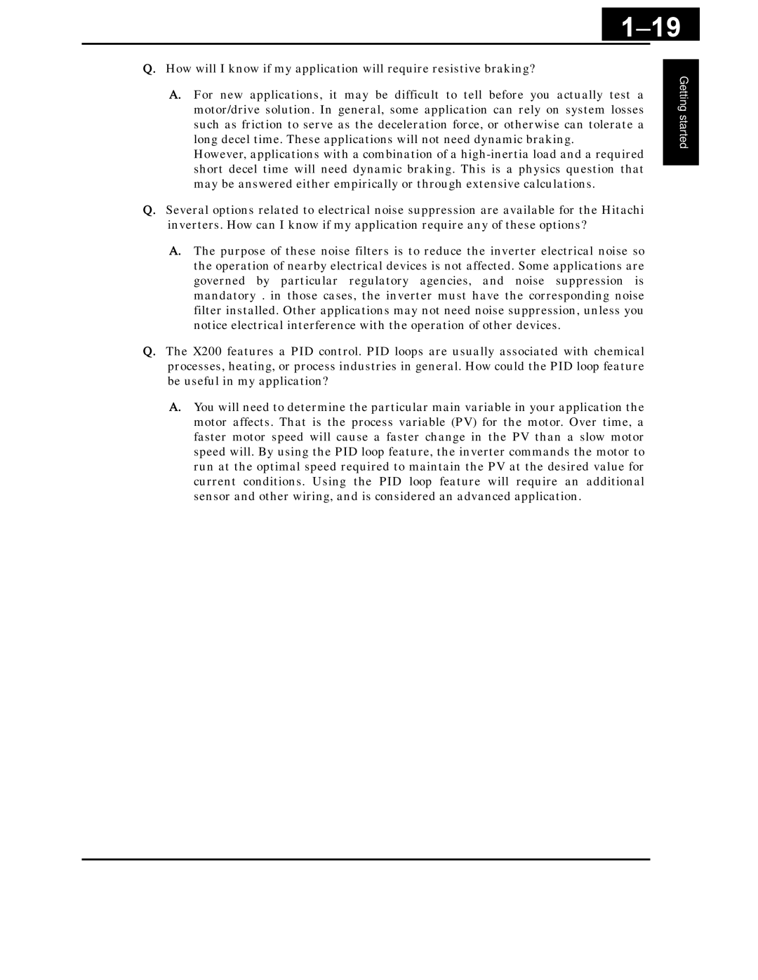 Hitachi X200 Series instruction manual 19 