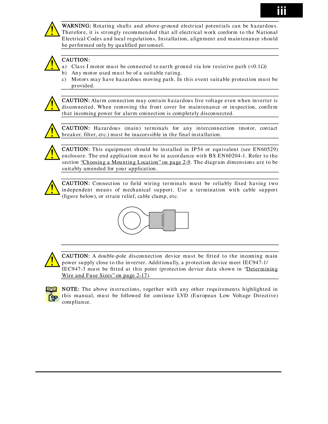 Hitachi X200 Series instruction manual Iii 