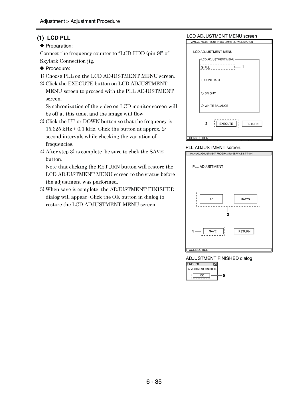 Hitachi service manual Lcd Pll 