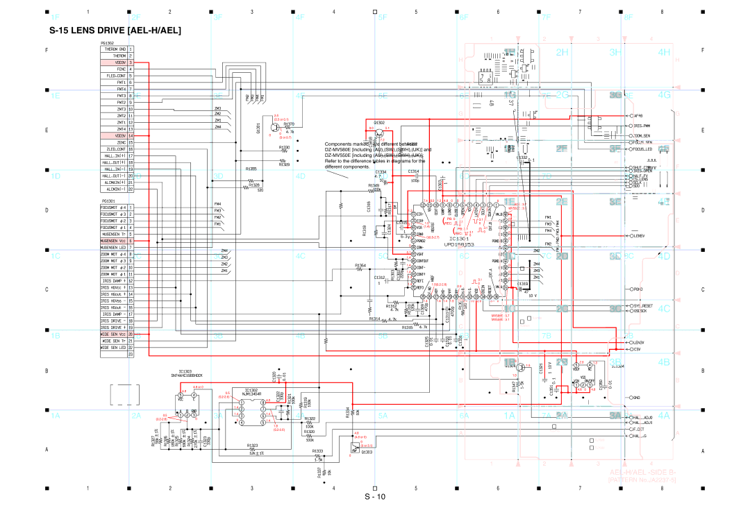 Hitachi service manual Lens Drive AEL-H/AEL 