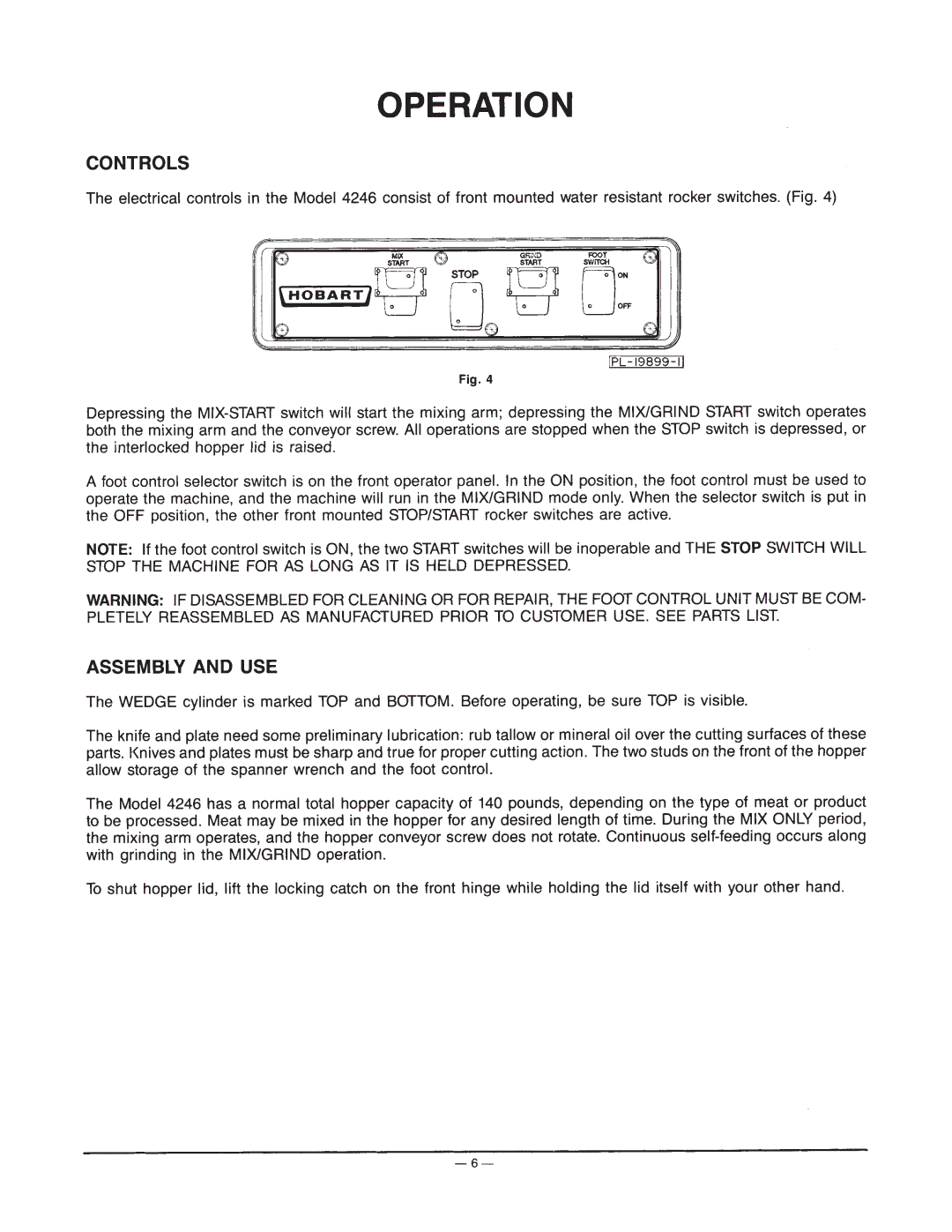 Hobart 4246 manual 