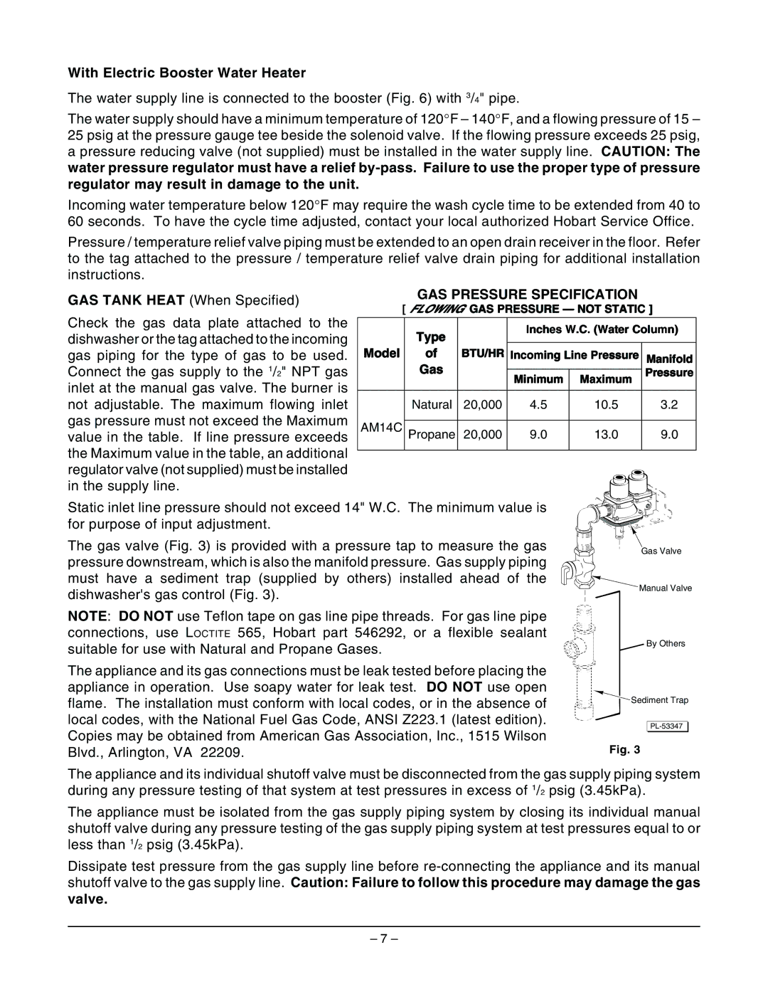 Hobart AM14 ML-32614, AM14C ML-32615 manual With Electric Booster Water Heater 