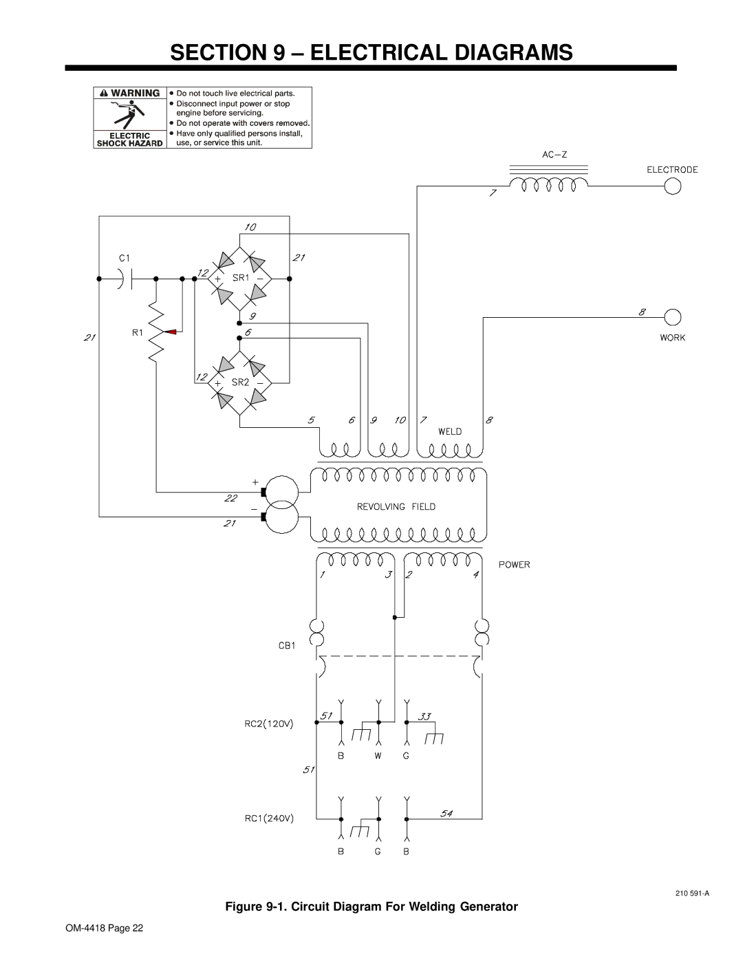 Hobart Champion 4500 manual Electrical Diagrams, Circuit Diagram For Welding Generator 