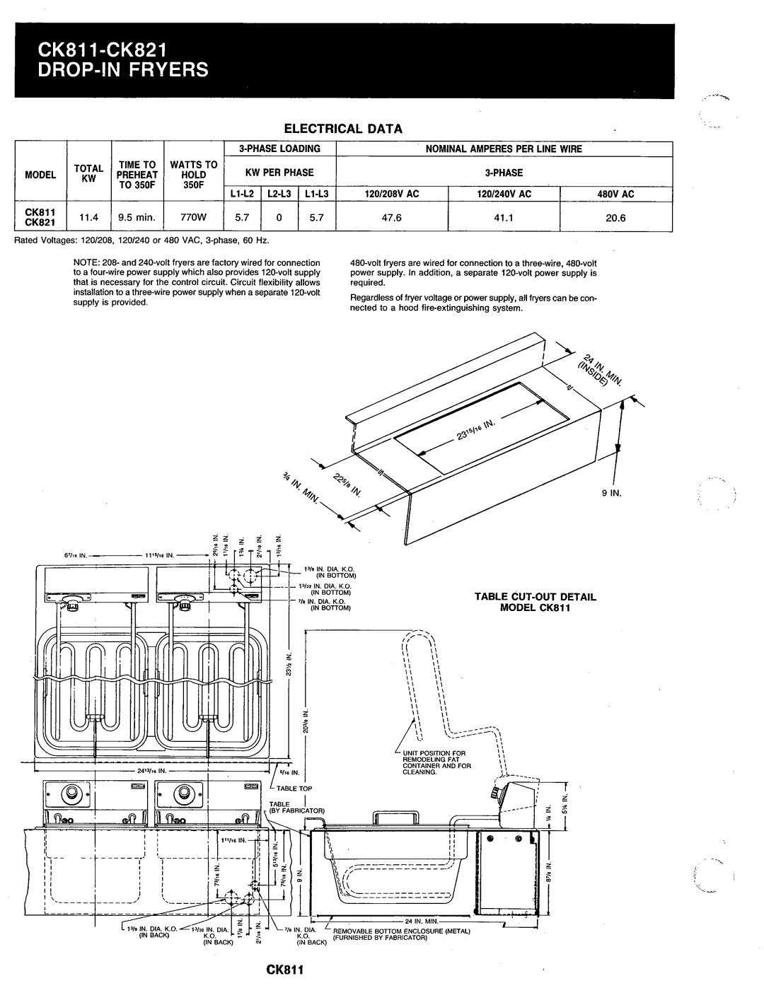 Hobart CK821, CK811 manual 