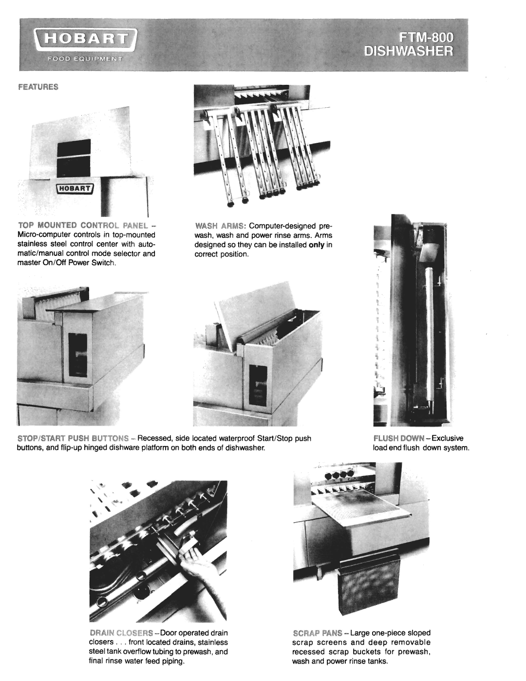 Hobart FTM-800 manual 