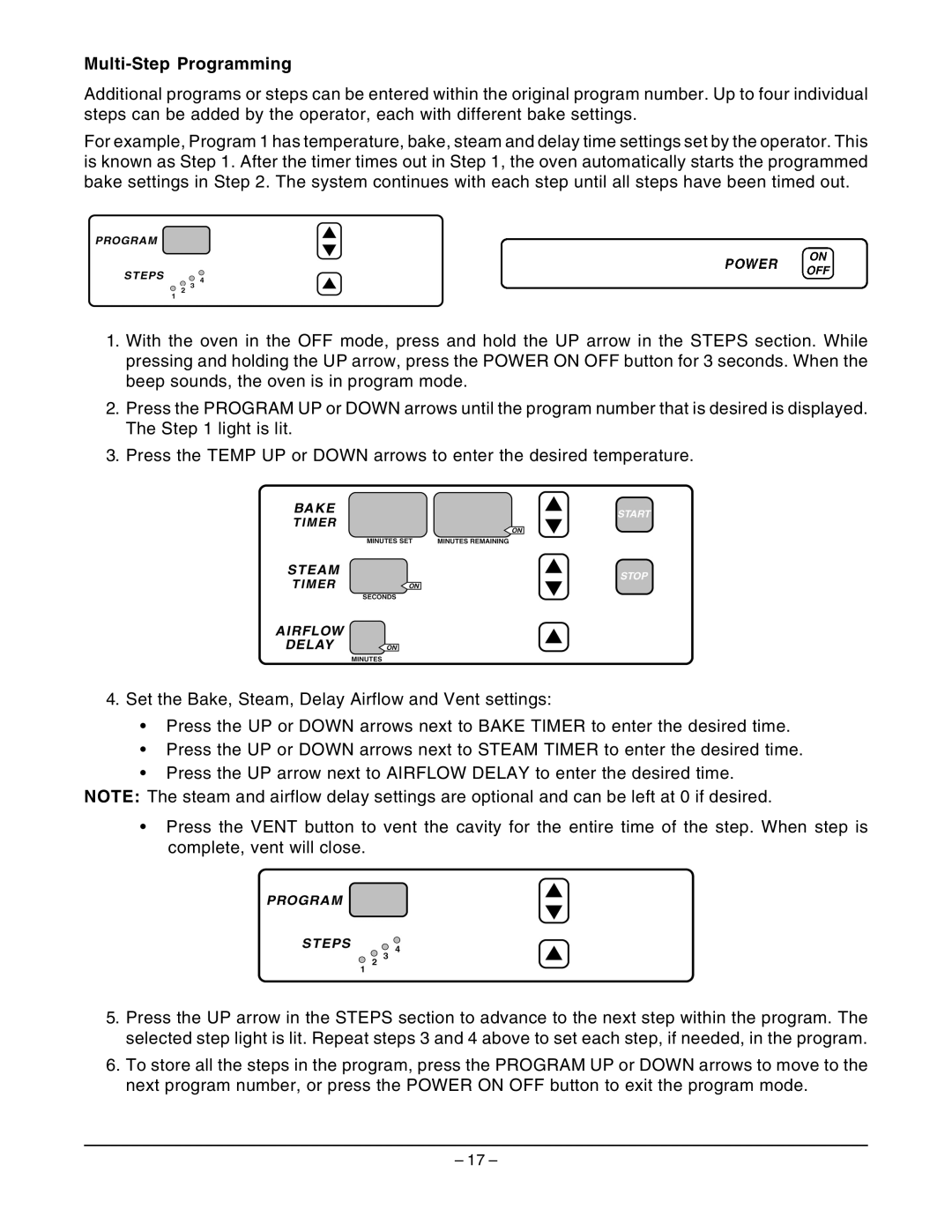 Hobart HBA2G, HBA2E manual Multi-Step Programming 