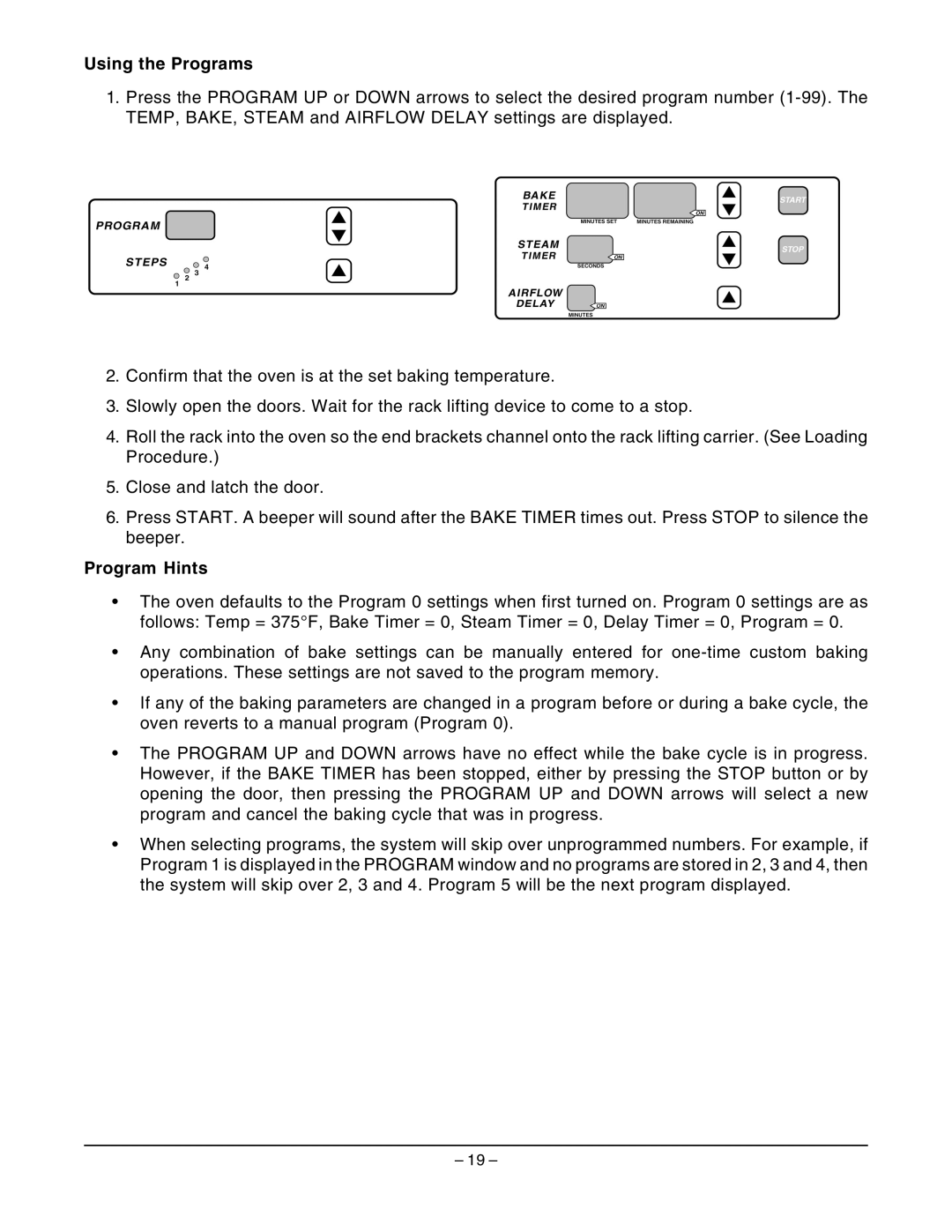 Hobart HBA2G, HBA2E manual Using the Programs, Program Hints 