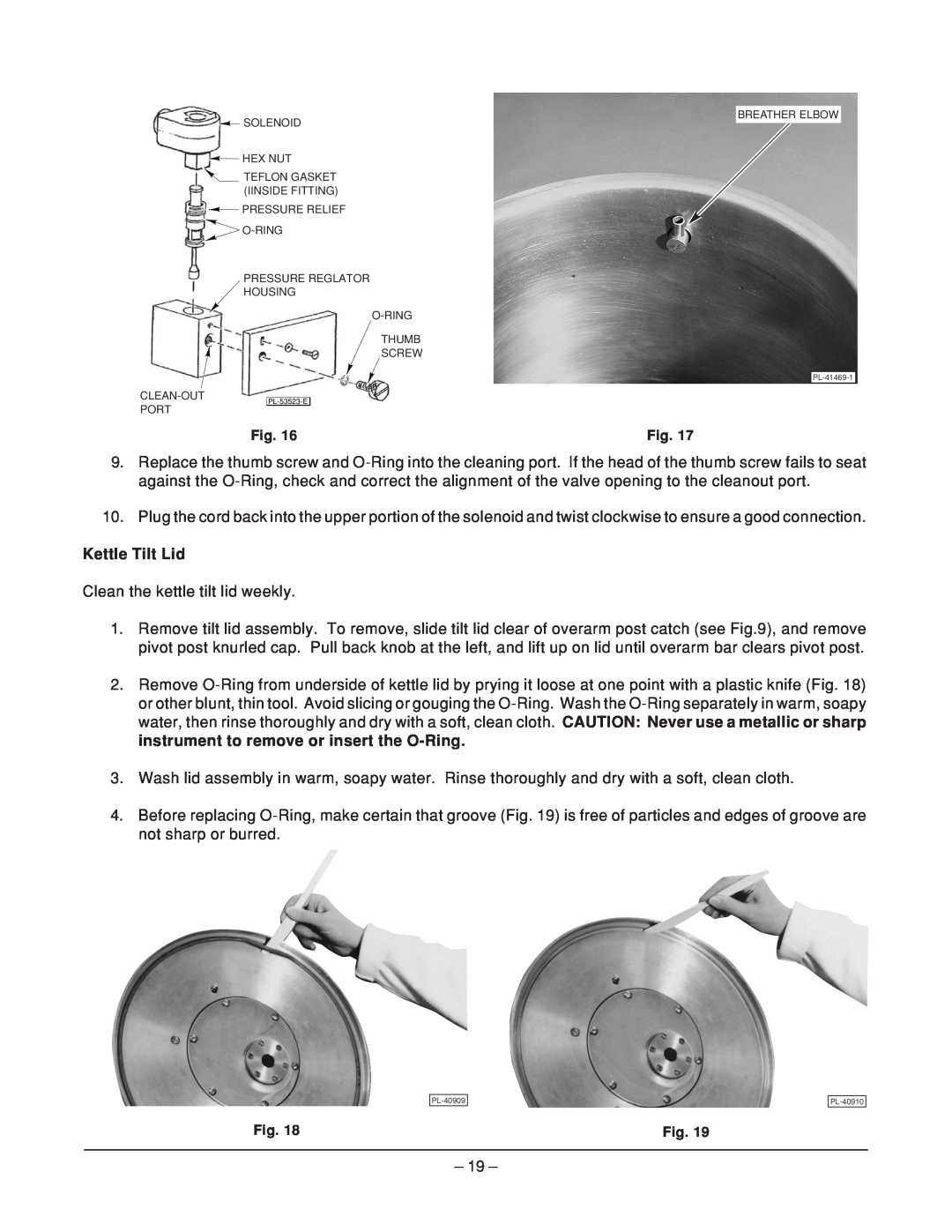 Hobart HPGF15 manual Kettle Tilt Lid 