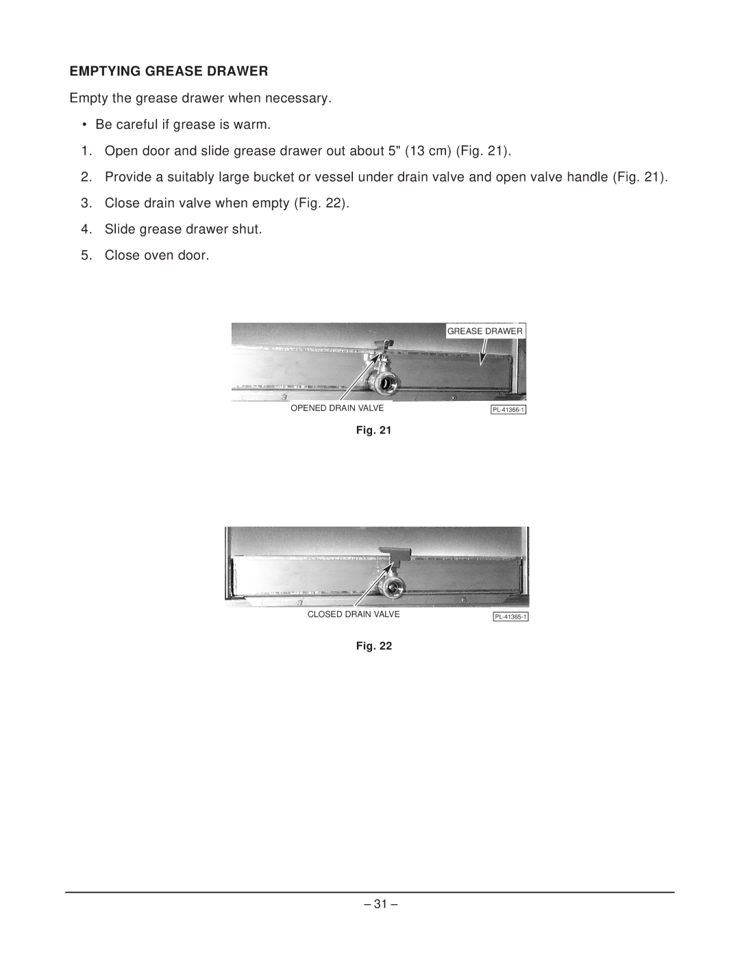 Hobart HR5 manual Emptying Grease Drawer 