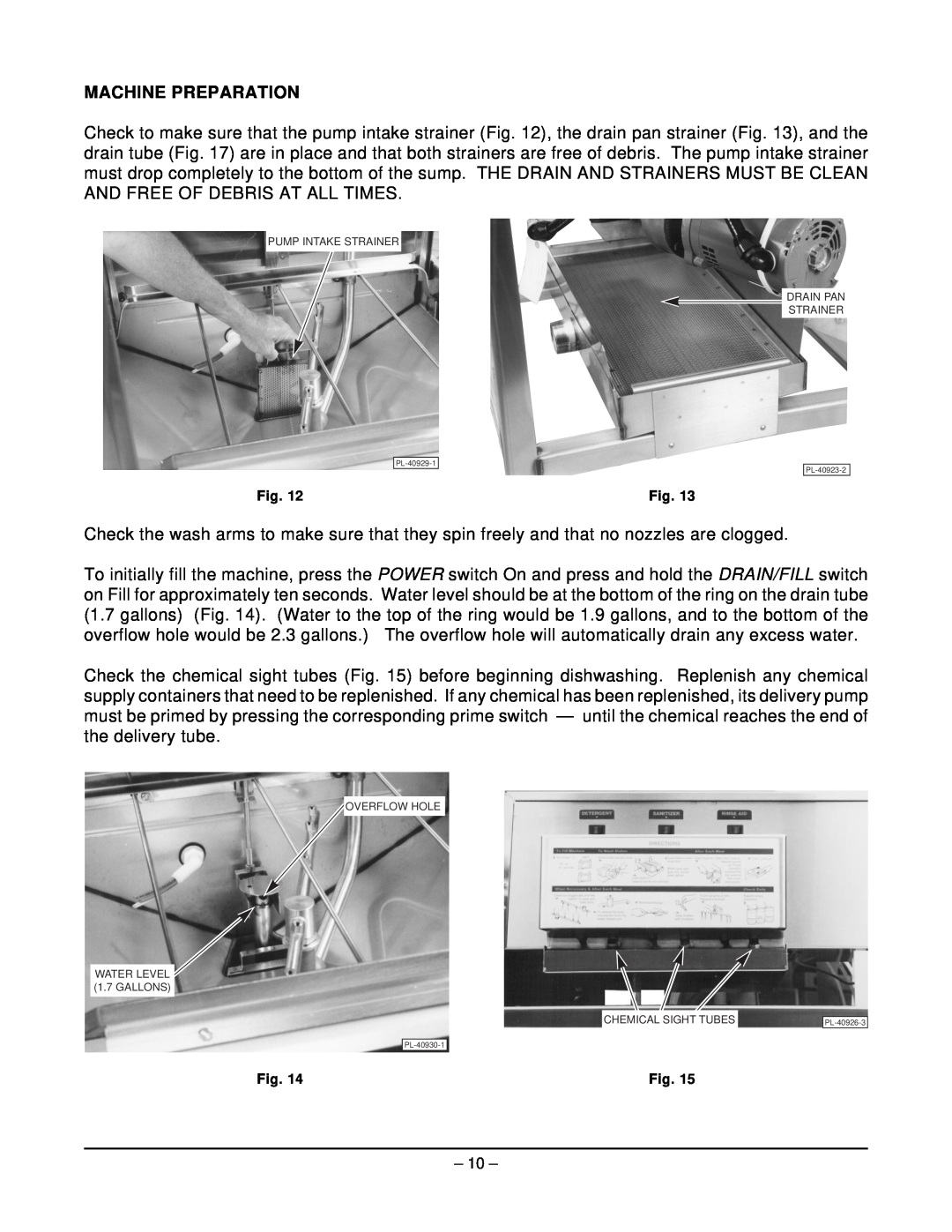 Hobart LT1 ML-104239 manual Machine Preparation 