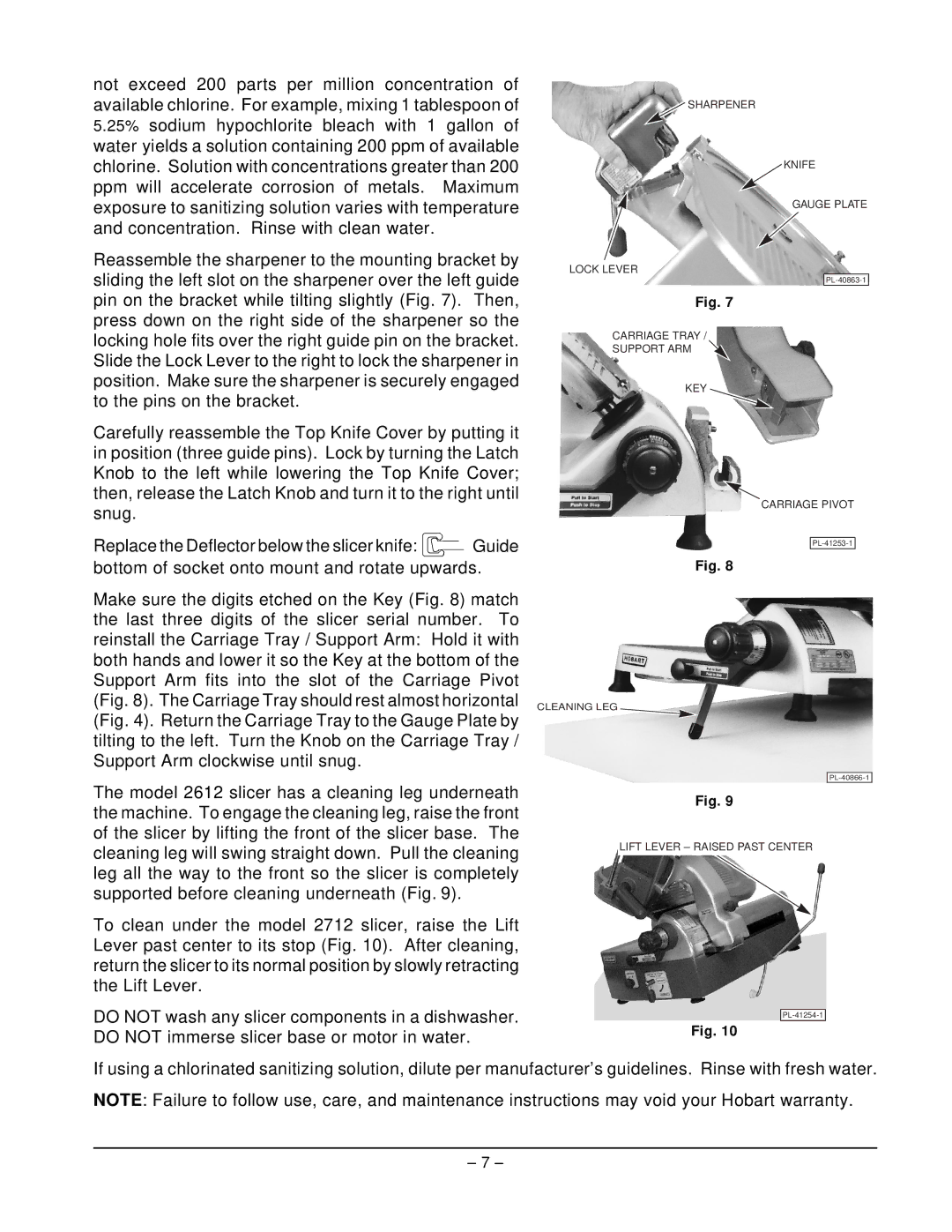 Hobart ML-104822 manual Carriage Tray Support ARM KEY Carriage Pivot 