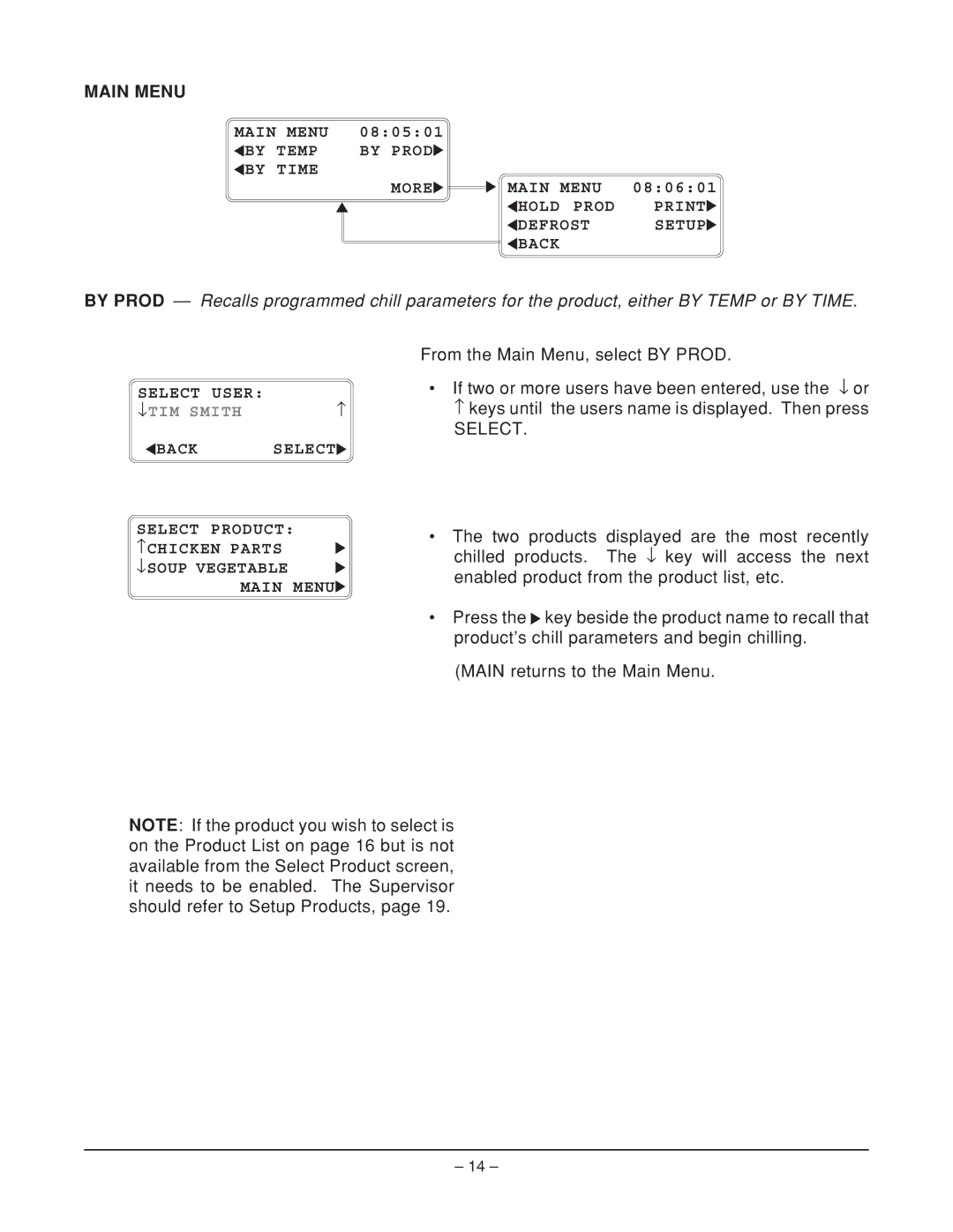 Hobart ML-124067, ML-124068, HQC90, HQCF45, ML-124066 manual Select 