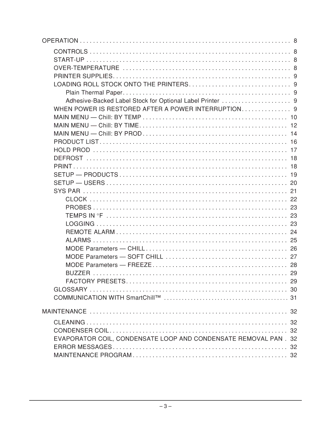 Hobart ML-124066, ML-124068, HQC90, HQCF45, ML-124067 manual Glossary Communication with SmartChill 