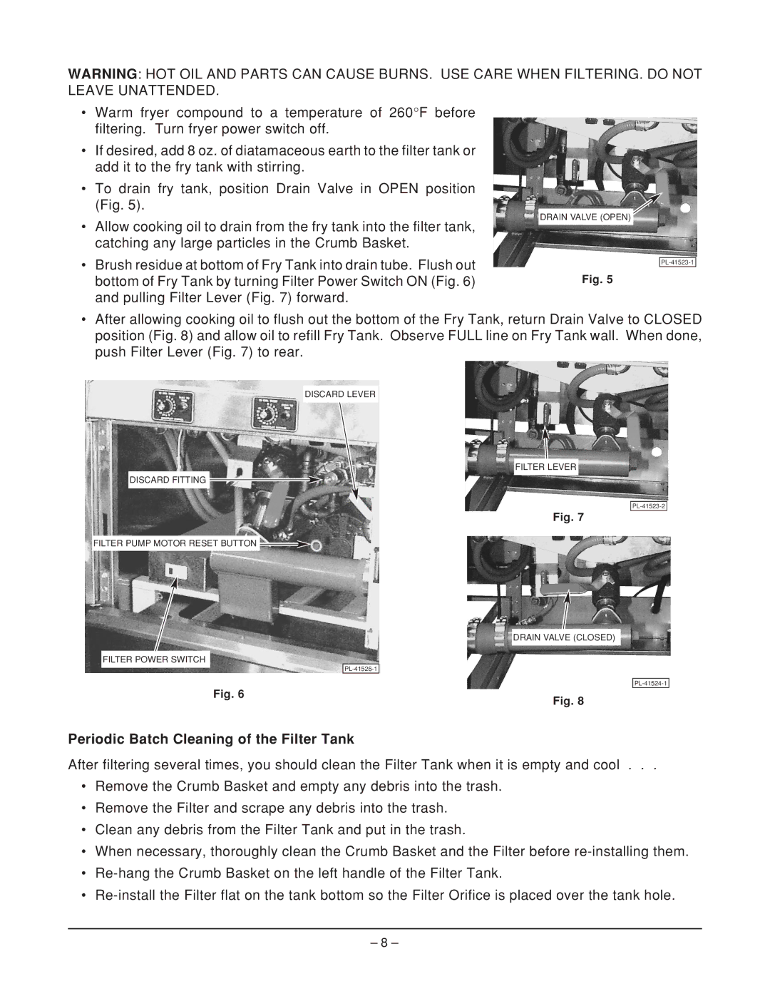 Hobart ML-126832, ML-126831, 3HFD140, 4HFD140 manual Periodic Batch Cleaning of the Filter Tank 