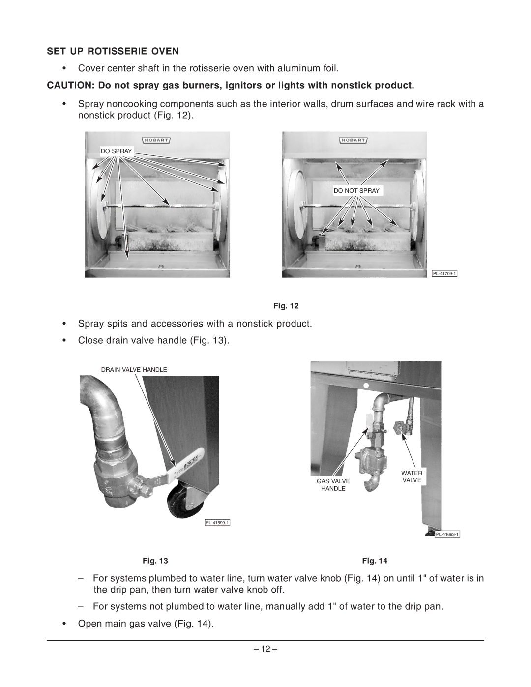 Hobart ML-132055 manual SET UP Rotisserie Oven 