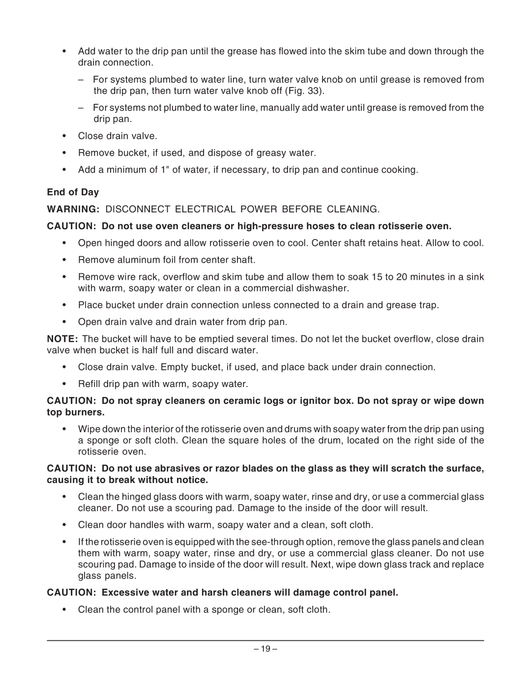 Hobart ML-132055 manual End of Day 