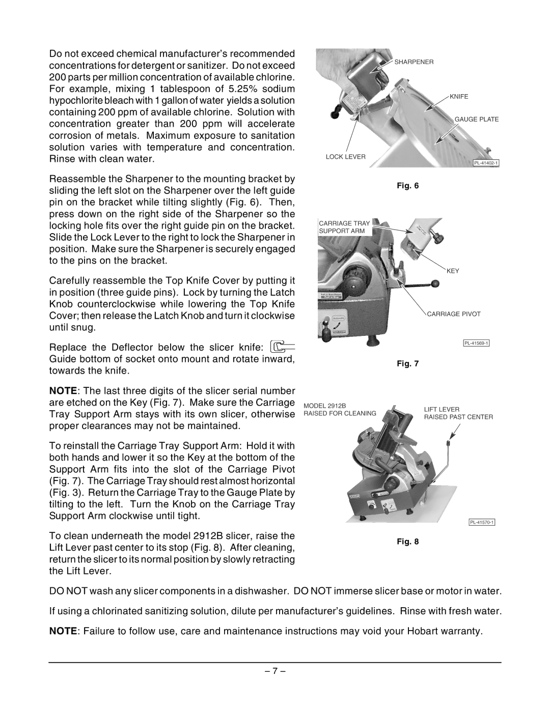 Hobart ML-134252 manual 