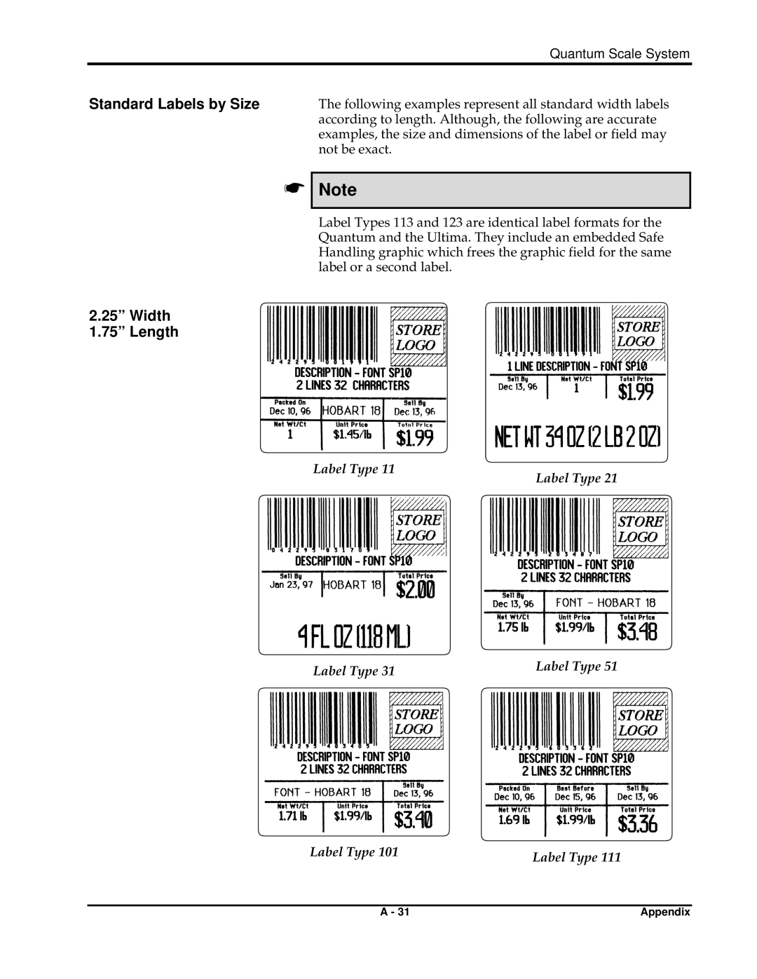 Hobart ML-29048, ML-29191, ML-29044, ML-29188, ML-29039, ML-29035, ML-29037, ML-29032 manual Width Length 