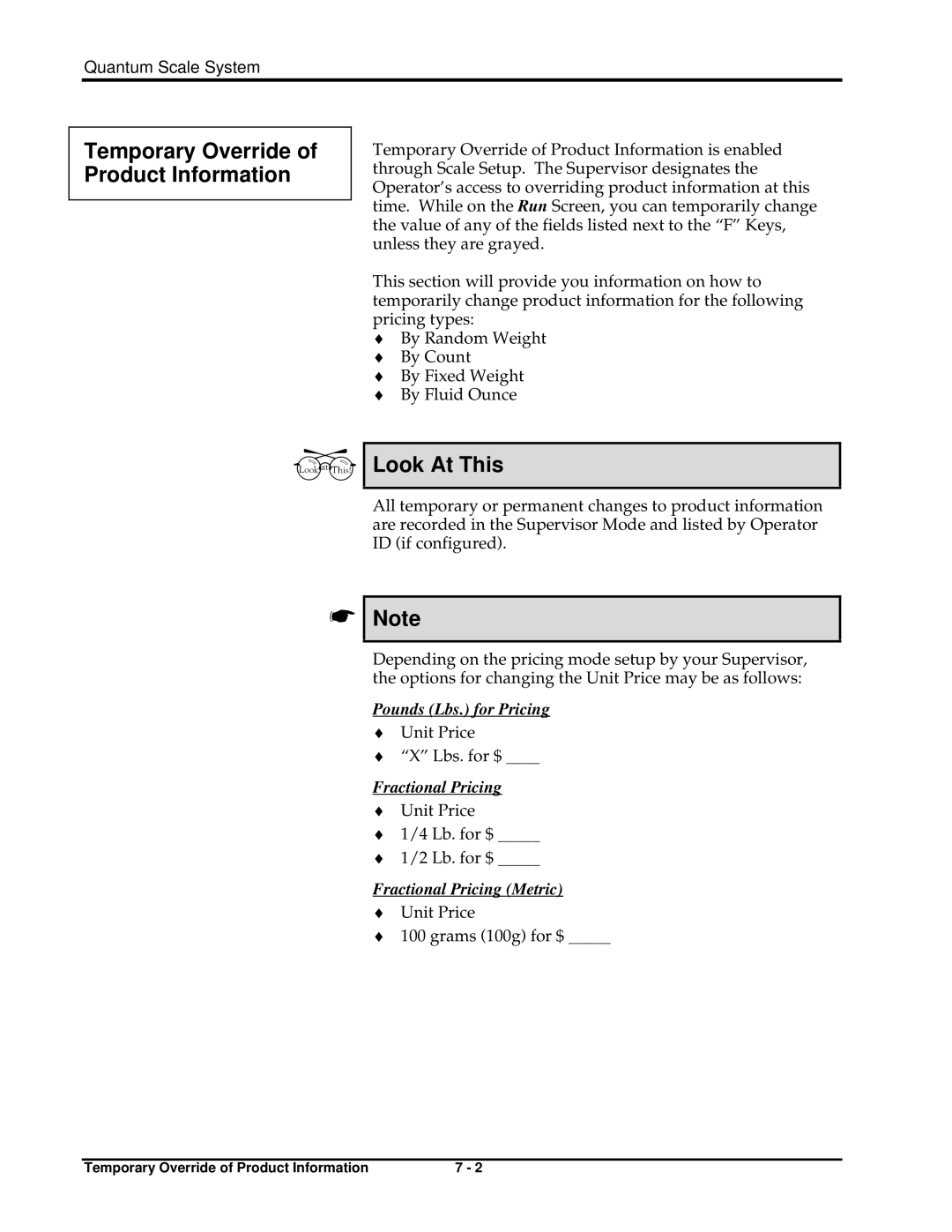 Hobart ML-29039, ML-29191, ML-29048, ML-29044, ML-29188, ML-29035, ML-29037, ML-29032 Temporary Override of Product Information 