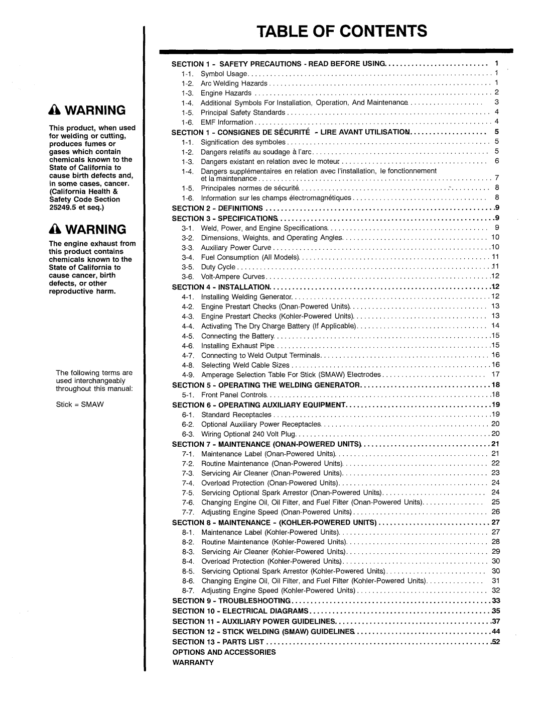 Hobart OM-945 manual 