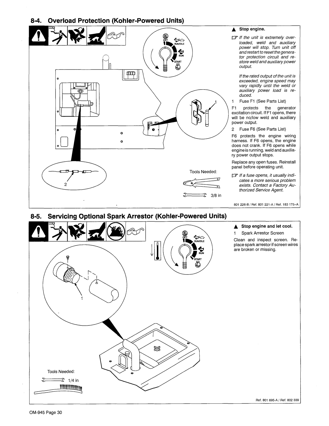 Hobart OM-945 manual 