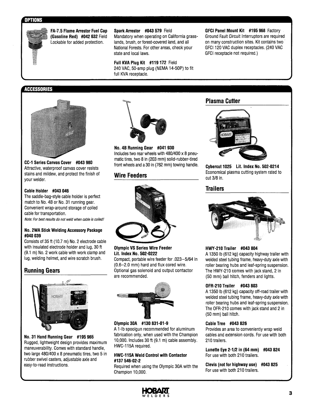 Hobart OM-945 manual 