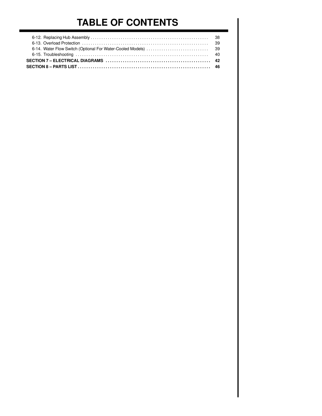 Hobart Welding Products OM-1594 manual Electrical Diagrams 