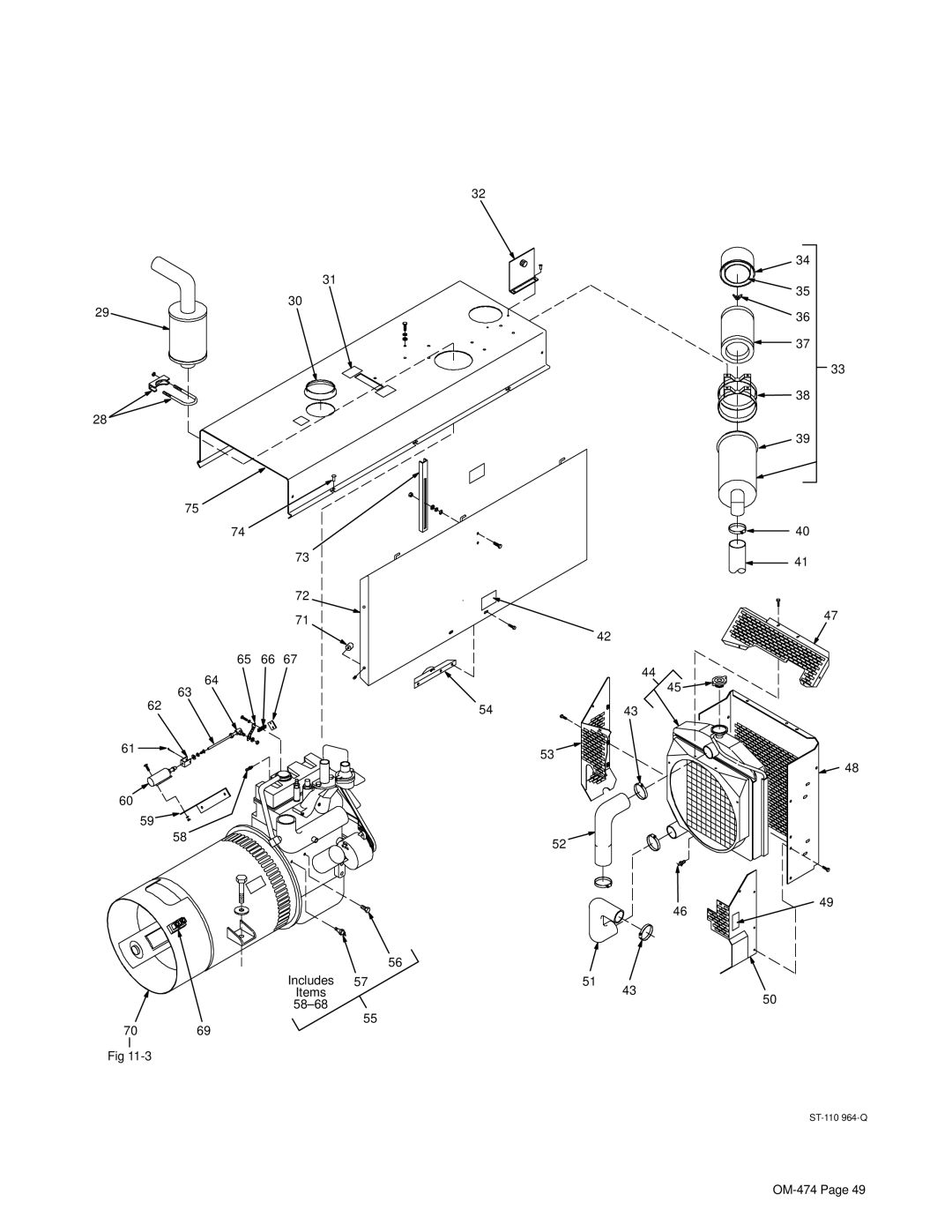 Hobart Welding Products OM-474 manual 65 66 Includes Items 