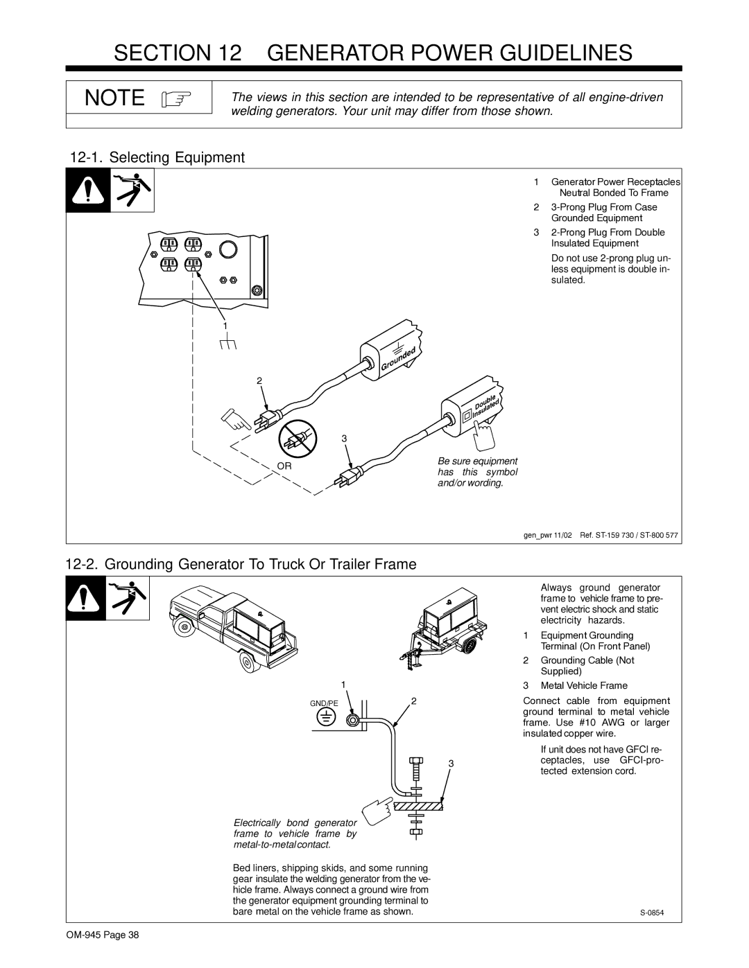 Hobart Welding Products OM-945 194 047U manual Generator Power Guidelines, Selecting Equipment 